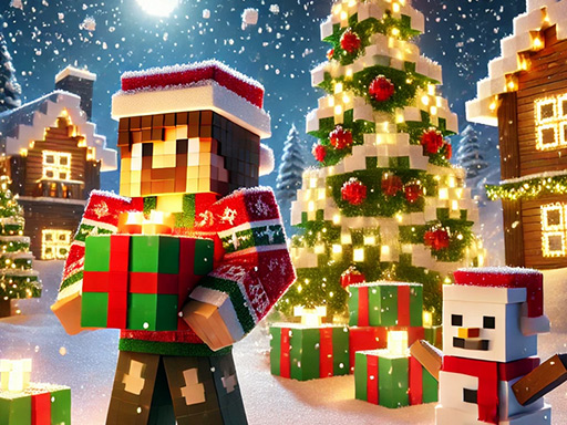 Minecraft Christmas Jigsaw: Festive Pixel Art Fun  img